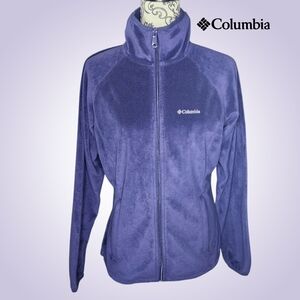 COLUMBIA Purple Zip Up Jacket - Medium